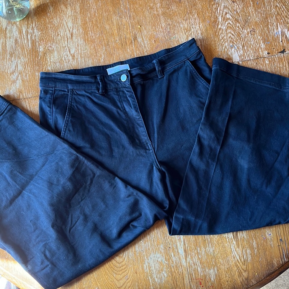 Black Everlane Wide Leg Pant